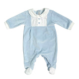 Tutina Intera In Ciniglia Ricamata Neonato TETO E TATTA TU8181