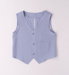 Gilet Effetto Lino Bambino SARABANDA B674