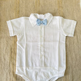 Completo Tre Pezzi In Misto Lino Con Cardigan Neonato BEBE' MARGO' B097C