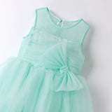 Abito Elegante Smanicato In Tulle Neonata SARABANDA B463