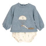 Completo Con Culotte In Caldo Cotone Neonato CALAMARO 11183