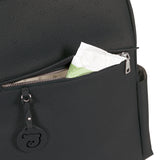 Wickelrucksack aus schwarzem Kunstleder Newborn Pasito a Pasito LondonZF
