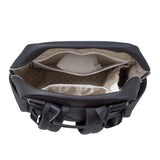 Wickelrucksack aus schwarzem Kunstleder Newborn Pasito a Pasito LondonZF