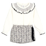 Completo Con Shorts E Camicia In Caldo Cotone Bambina CALAMARO 11259