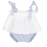 Completo Smanicato In Cotone Con Culotte Neonata CALAMARO 11314