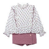 Completo Con Gonna-Pantalone E Camicia Bambina CALAMARO 11390