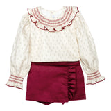 Completo Con Gonna-Pantalone E Camicia Bambina CALAMARO 11423