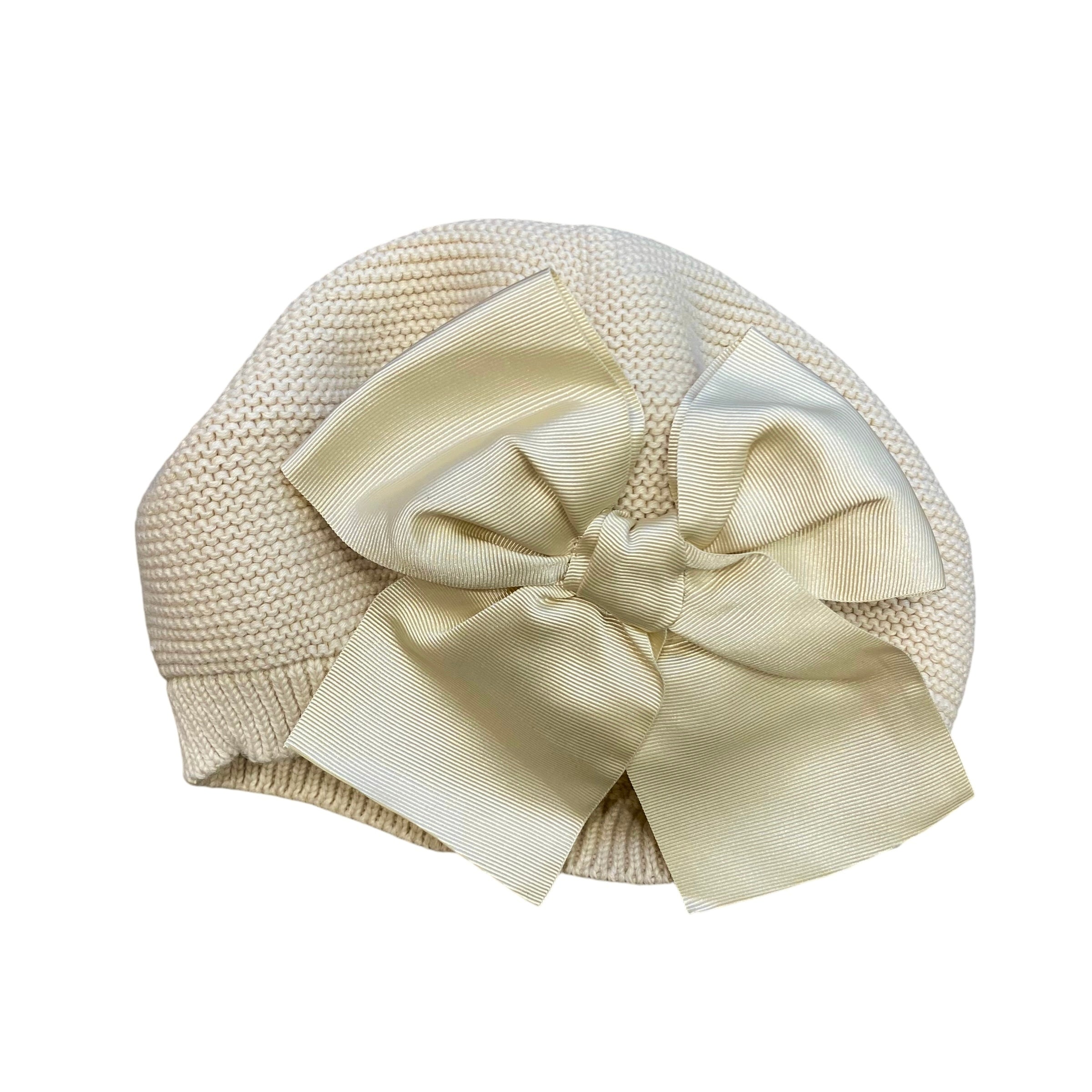 Basco In Acrilico Con Fiocco Gigante Neonata CONDOR 50106