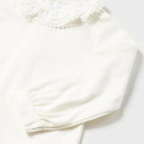 Body Manica Lunga In Caldo Cotone Collo Rouche Neonata MAYORAL 125