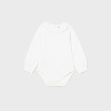 Body Manica Lunga In Caldo Cotone Collo Rouche Neonata MAYORAL 125