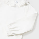 Body Manica Lunga In Caldo Cotone Collo Rouche Neonata MAYORAL 125