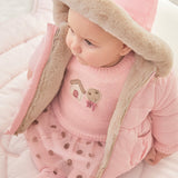 Wendejacke aus Kunstfell für Mädchen mit Kapuze MAYORAL 2407