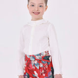 Camicia Manica Lunga Punto Smoke In Cotone Bambina MAYORAL 4195