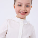 Camicia Manica Lunga Punto Smoke In Cotone Bambina MAYORAL 4195