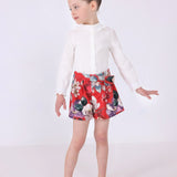 Camicia Manica Lunga Punto Smoke In Cotone Bambina MAYORAL 4195