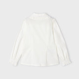 Camicia Manica Lunga Punto Smoke In Cotone Bambina MAYORAL 4195