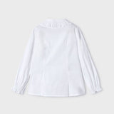 Camicia Manica Lunga Punto Smoke In Cotone Bambina MAYORAL 4195