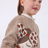Maglioncino Lurex Ricamato Bambina MAYORAL 4303