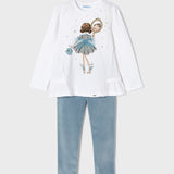 Completo Con Leggings In Velluto Bambina MAYORAL 4785