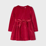 Langärmliges Samtkleid für Mädchen MAYORAL 4917