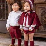 Mantella In Velluto Bambina CALAMARO 14021