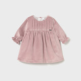 Abito Manica Lunga In Velluto Neonata MAYORAL 2819