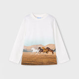 Maglia Manica Lunga In Caldo Cotone Bambino MAYORAL 4094