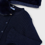 Cardigan Con Colletto In Ecopelliccia Bambina MAYORAL 4311