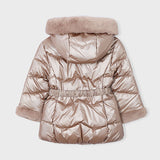 Giubbotto Imbottito Lungo Metallizato Con Cintura Bambina MAYORAL 4448