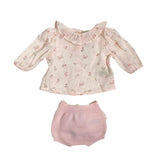 Rosa Wollanzug für Neugeborene WEDOBLE 07720A