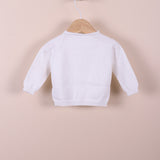 Cardigan In Filo Bianco Bambino WEDOBLE V2409308D