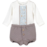 Completo Con Culotte In Caldo Cotone Neonato CALAMARO 17865