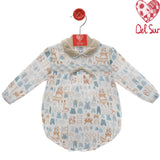 Pagliaccetto Stampato In Caldo Cotone Neonato DEL SUR 1931