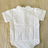 Completo Tre Pezzi In Misto Lino Con Cardigan Neonato BEBE' MARGO' B097C