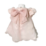 Abito Svasato Mezza Manica In Organza E Strass Neonata PETIT 2016046