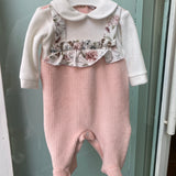 Tutina Intera In Ciniglia Neonata BEBE' MARGO' B004