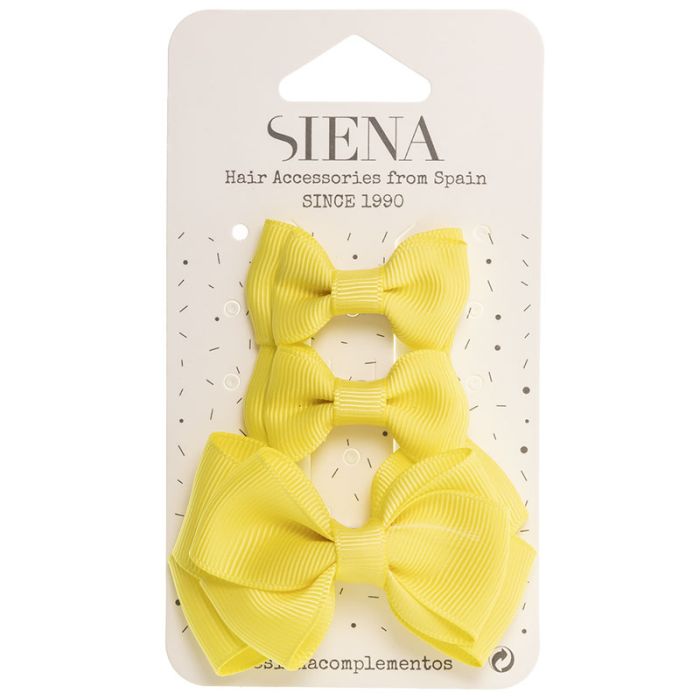 Set Di 3 Fermagli Con Fiocco Bambina SIENA 7435