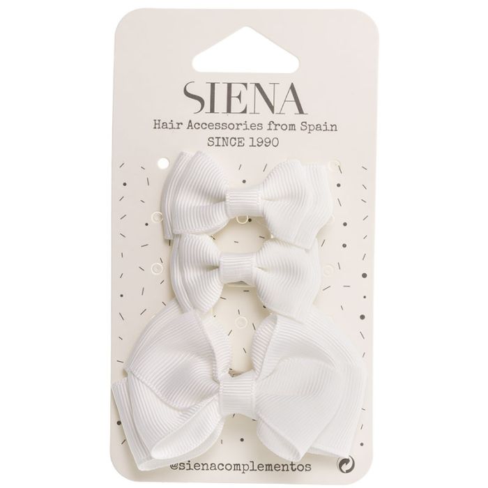 Set Di 3 Fermagli Con Fiocco Bambina SIENA 7435