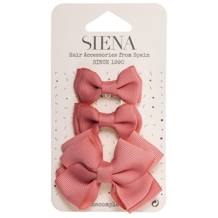 Set Di 3 Fermagli Con Fiocco Bambina SIENA 7435