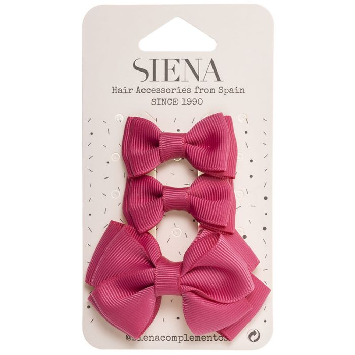 Set Di 3 Fermagli Con Fiocco Bambina SIENA 7435