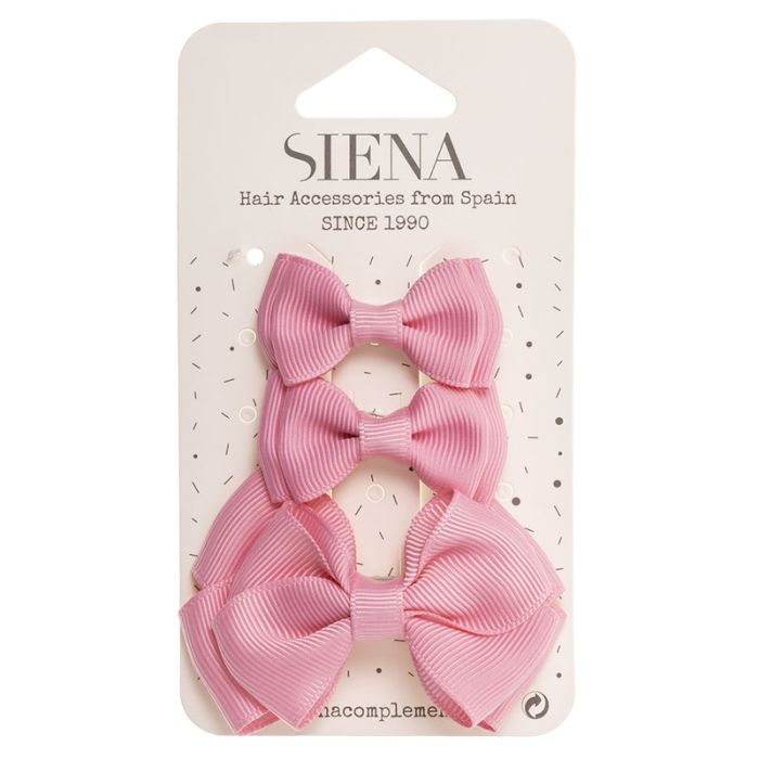 Set Di 3 Fermagli Con Fiocco Bambina SIENA 7435