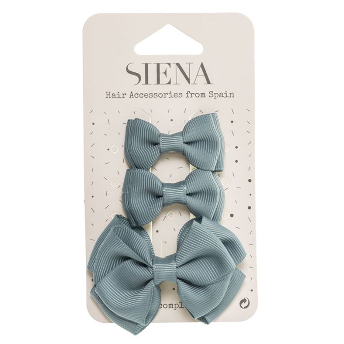 Set Di 3 Fermagli Con Fiocco Bambina SIENA 7435