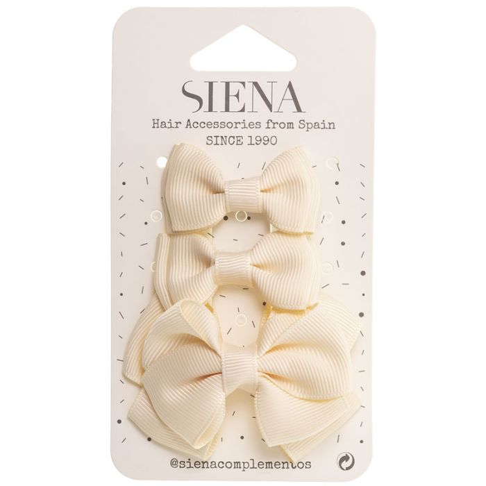 Set Di 3 Fermagli Con Fiocco Bambina SIENA 7435