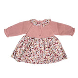 Kombiniertes Kleid aus warmer Baumwolle für Mädchen, BABY FASHION 5262