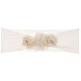 Fascia Elastica In Tulle Con Fiori Neonata SIENA 6205