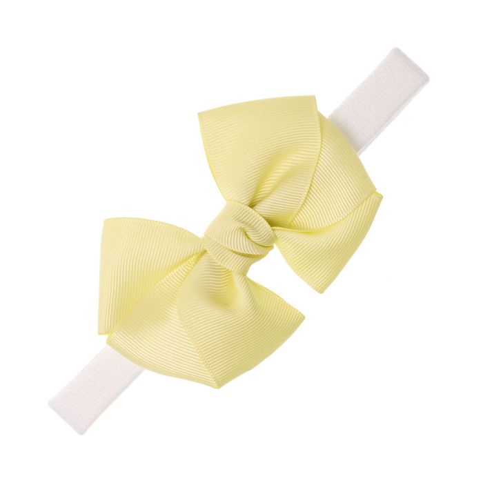 Gummiband mit großer Schleife aus grober Narbung Baby Girl SIENA 7542