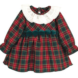 Abito Elegante Scozzese In Caldo Cotone Bambina CALAMARO 21313