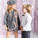 Abito Manica Lunga In Boucle Bambina CALAMARO 21319