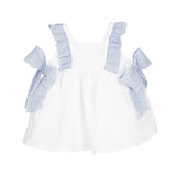 Abito Smanicato In Pizzo San Gallo Bambina CALAMARO 21329