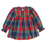 Abito Scozzese In Caldo Cotone Bambina CALAMARO 21350